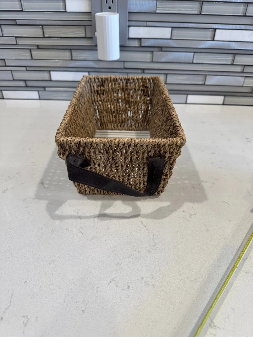 Rectangular Storage Basket - Brown